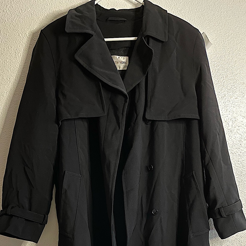 Jones New York Double-breasted Trench Coat